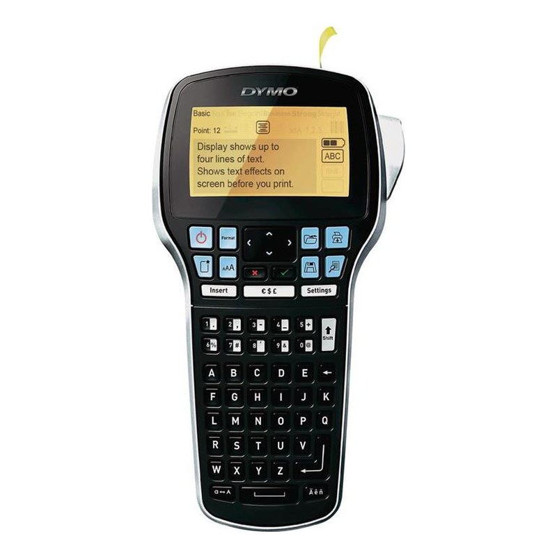 DYMO LabelManager 420P märkmaskin med ABC-tangentbord och fyraradig bakgrundsbelyst skärm
