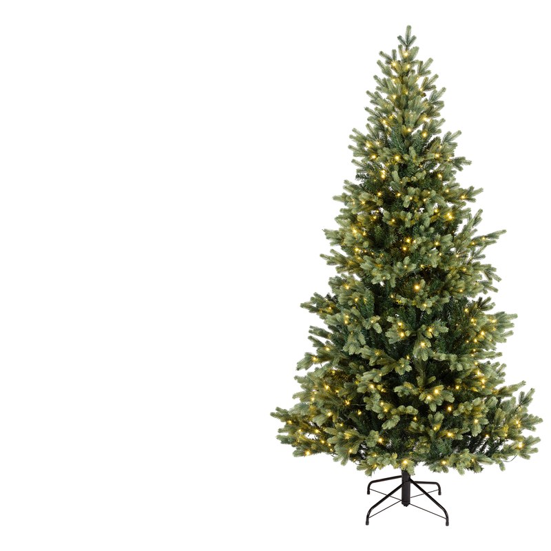Enne Emerald Spruce konstgjord julgran 180 cm med förinstallerade LED-lampor i retrostil