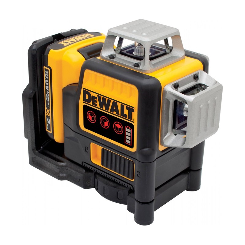 Dewalt DCE089D1G korslaser med grön laser och 12V-batteri