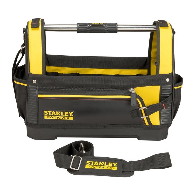 Stanley FatMax 1-93-951 öppen verktygsväska med metallhandtag och axelrem